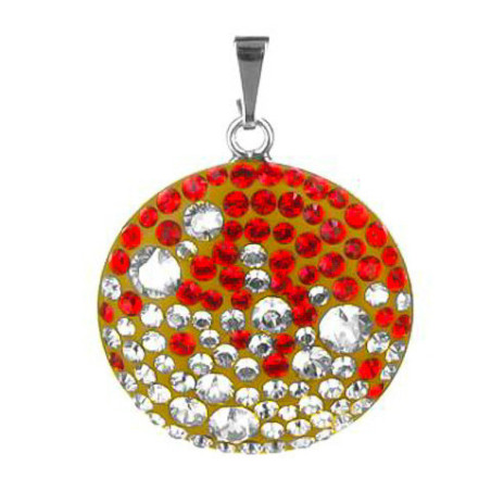 Stříbrný přívěsek - barevné křišťály Swarovski