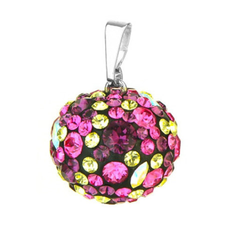 Stříbrný přívěsek - barevné křišťály Swarovski