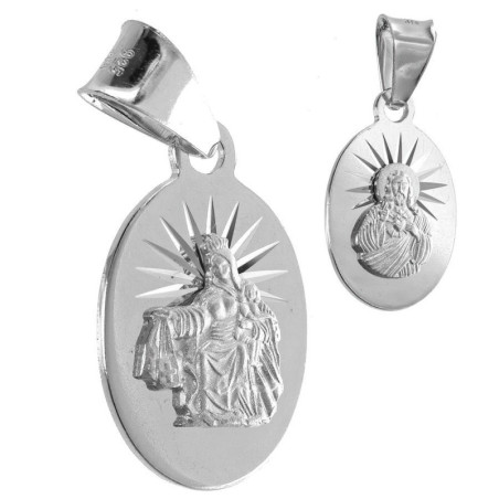 Stříbrný přívěsek Škapulíř