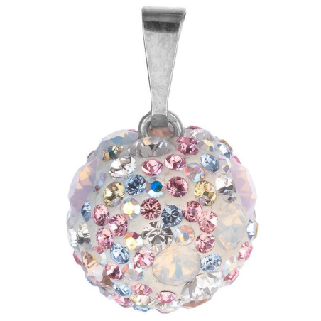 Stříbrný přívěsek - barevné křišťály Swarovski