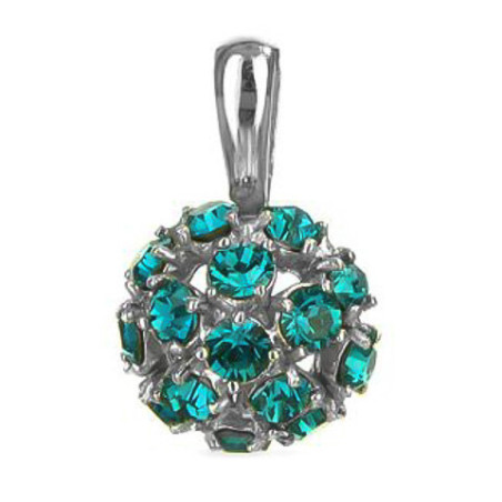 Stříbrný přívěsek - křišťály Swarovski