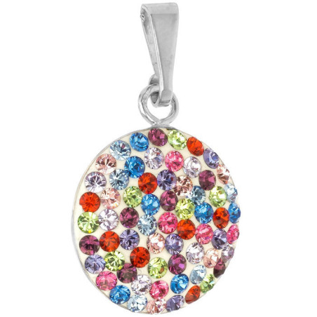 Stříbrný přívěsek - barevné křišťály Swarovski