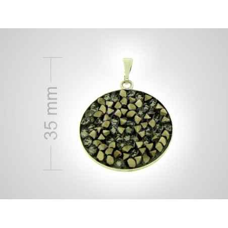 Stříbrný přívěsek - křišťály Swarovski