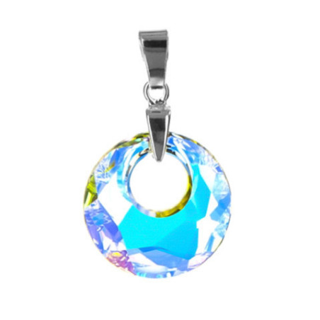 Stříbrný přívěsek - AB křišťál Swarovski