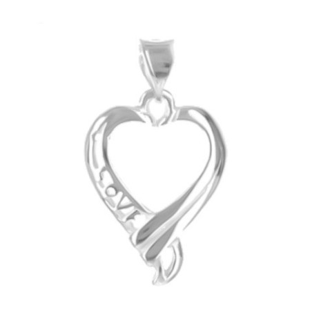 Stříbrný přívěsek - srdíčko