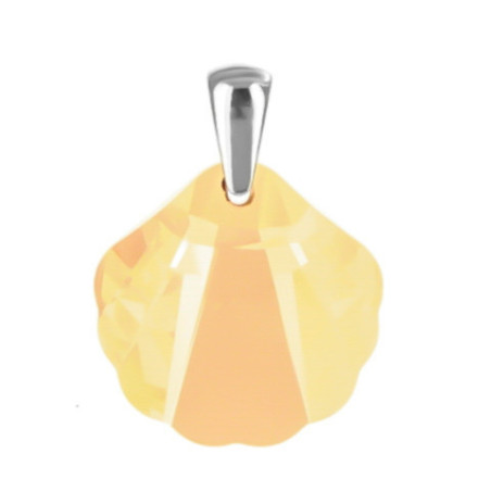 Stříbrný přívěsek - hnědý křišťál Swarovski