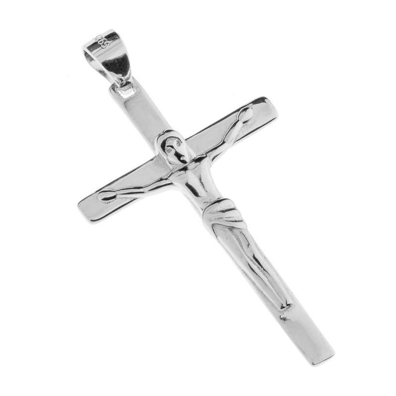 Stříbrný přívěsek - křížek s Ježíšem