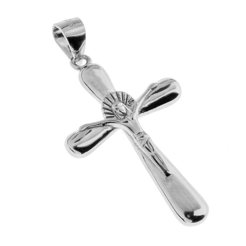 Stříbrný přívěsek - křížek s Ježíšem