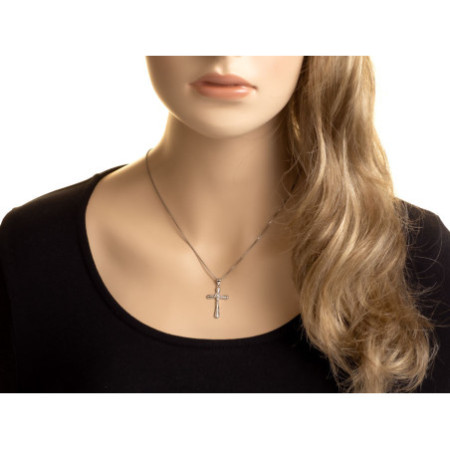 Stříbrný přívěsek - křížek s Ježíšem