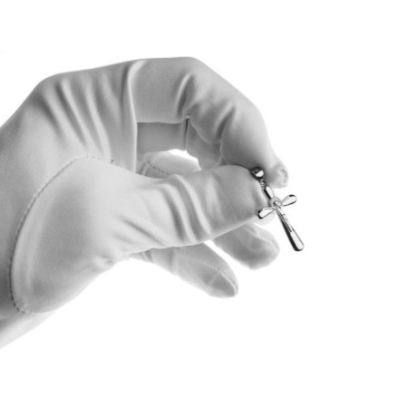 Stříbrný přívěsek - křížek s Ježíšem