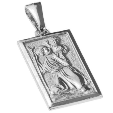Stříbrný přívěsek - sv. Kryštof