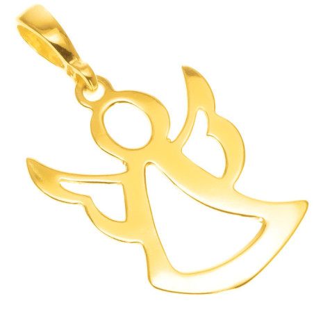 Pozlacený stříbrný přívěsek - anděl