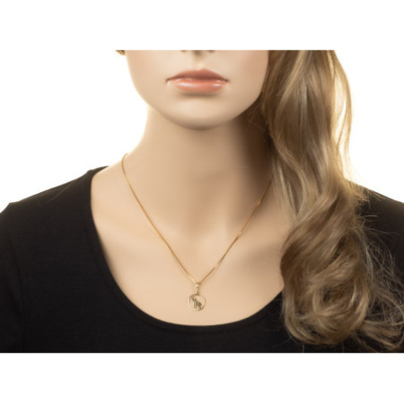 Pozlacený stříbrný přívěsek - slon