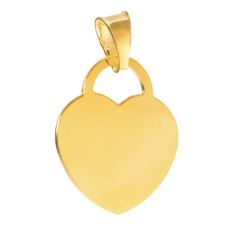 Pozlacený stříbrný přívěsek - srdíčko