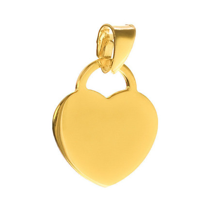 Pozlacený stříbrný přívěsek - srdíčko