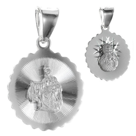 Stříbrný přívěsek Škapulíř