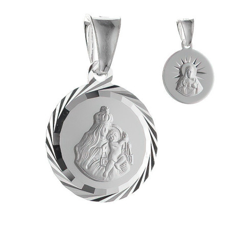 Stříbrný přívěsek Škapulíř