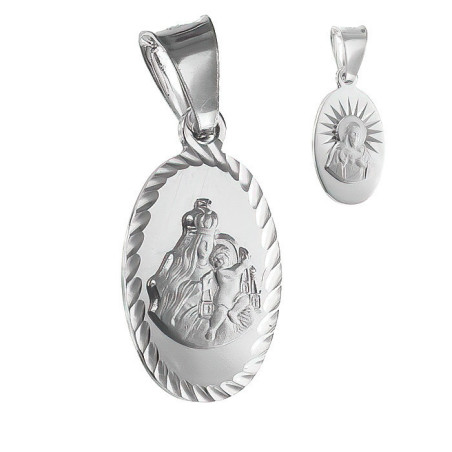 Stříbrný přívěsek Škapulíř