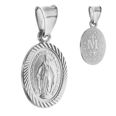 Stříbrný přívěsek Zázračná medailka