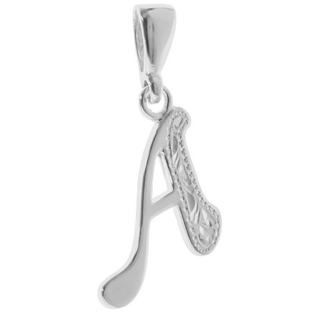 Stříbrný přívěsek - písmeno A, s ručním gravírem