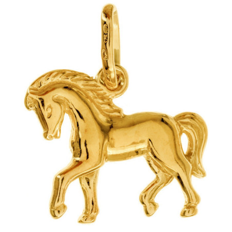 Pozlacený stříbrný přívěsek - kůň