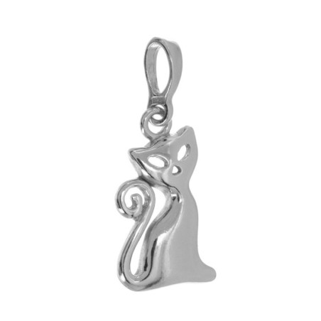 Stříbrný přívěsek - kočka