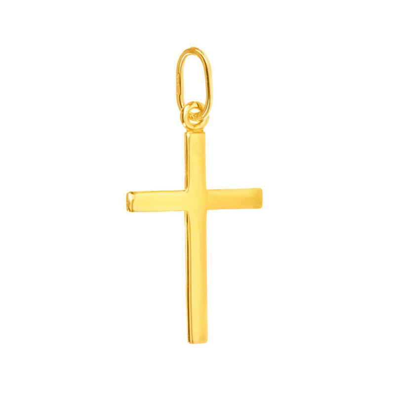 Pozlacený stříbrný přívěsek - křížek