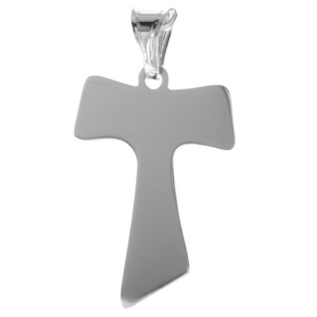 Stříbrný přívěsek - křížek, znak Tau