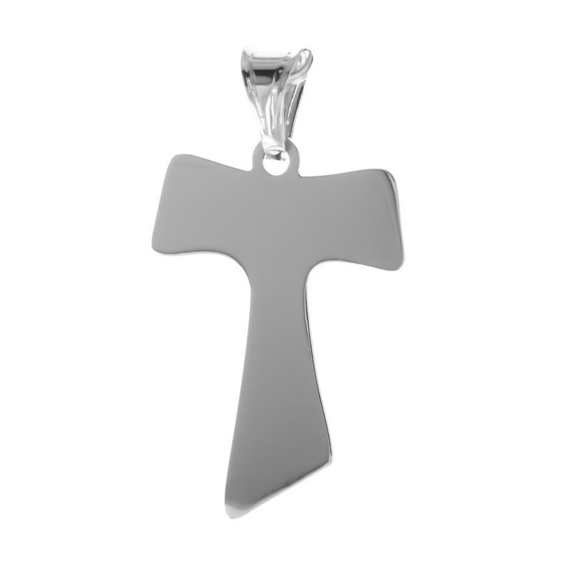 Stříbrný přívěsek - křížek, znak Tau