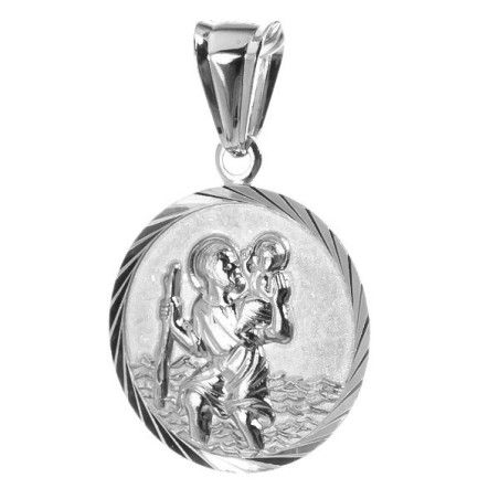 Stříbrný přívěsek - sv. Kryštof