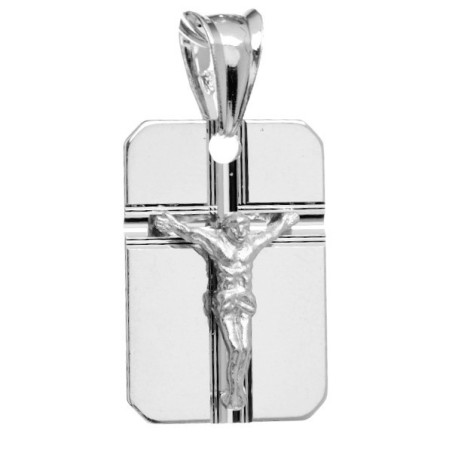 Stříbrný přívěsek - křížek s Ježíšem