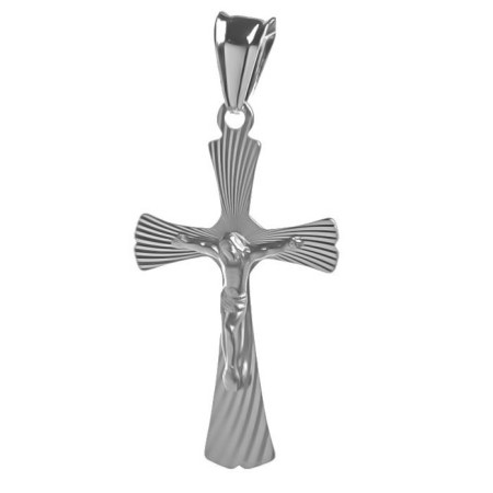 Stříbrný přívěsek - křížek s Ježíšem