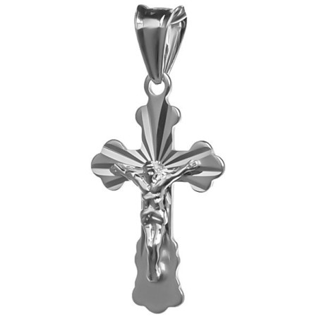 Stříbrný přívěsek - křížek s Ježíšem