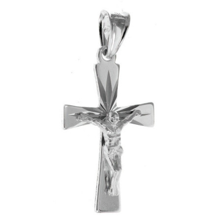 Stříbrný přívěsek - křížek s Ježíšem
