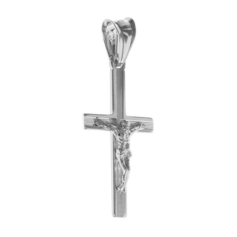 Stříbrný přívěsek - křížek s Ježíšem