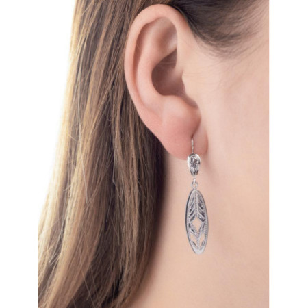 Stříbrné náušnice - s ručním gravírem