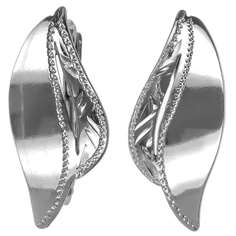 Stříbrné náušnice - s ručním gravírem