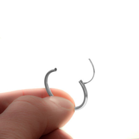 Stříbrné náušnice kruhy - 25 mm průměr