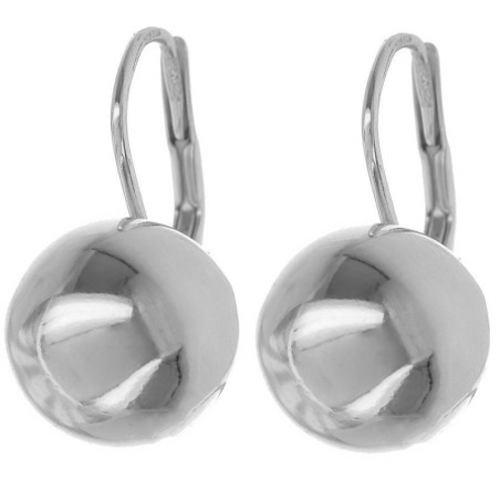 Stříbrné náušnice - kulky, průměr 10 mm