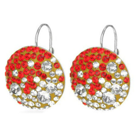 Stříbrné náušnice - křišťály Swarovski