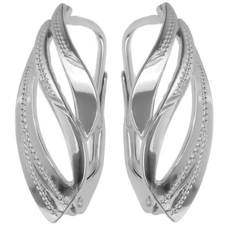 Stříbrné náušnice - s ručním gravírem