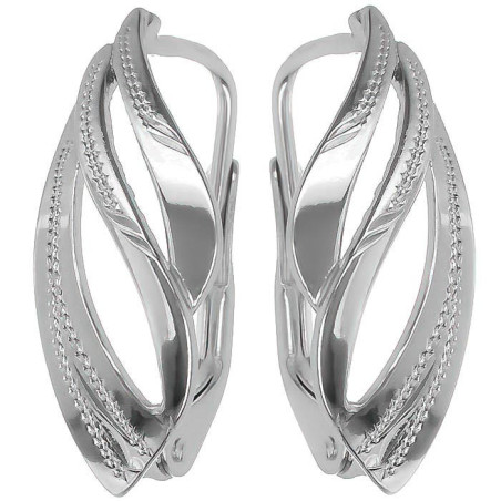 Stříbrné náušnice - s ručním gravírem