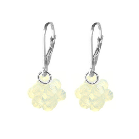 Stříbrné náušnice - křišťály Swarovski