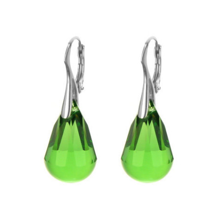 Stříbrné náušnice - křišťál Swarovski