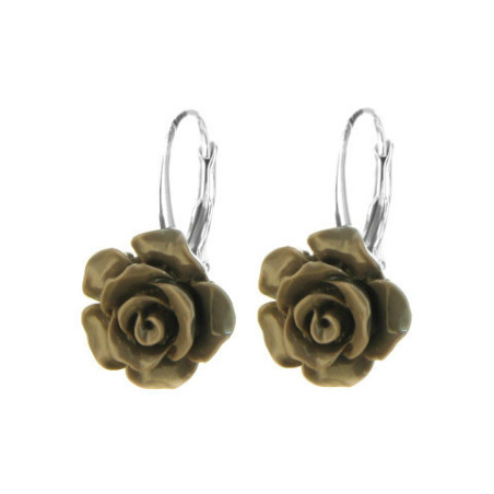 Stříbrné náušnice růžička