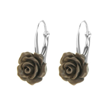 Stříbrné náušnice růžička