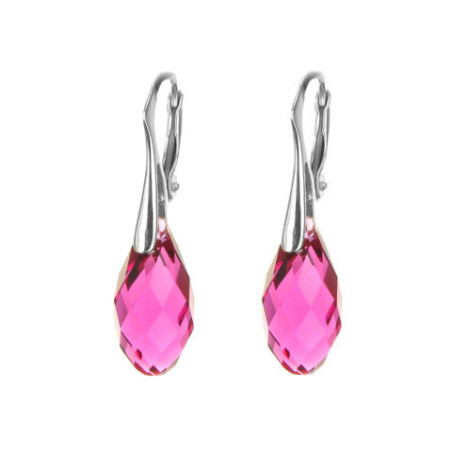 Stříbrné náušnice - křišťál Swarovski