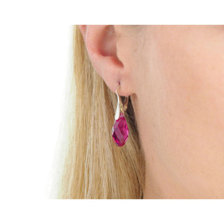 Stříbrné náušnice - křišťál Swarovski