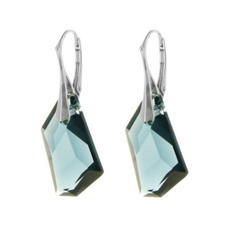 Stříbrné náušnice - křišťál Swarovski