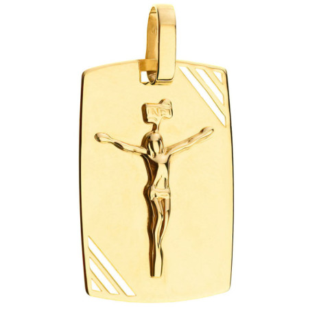 Zlatý přívěsek - křížek s Ježíšem
